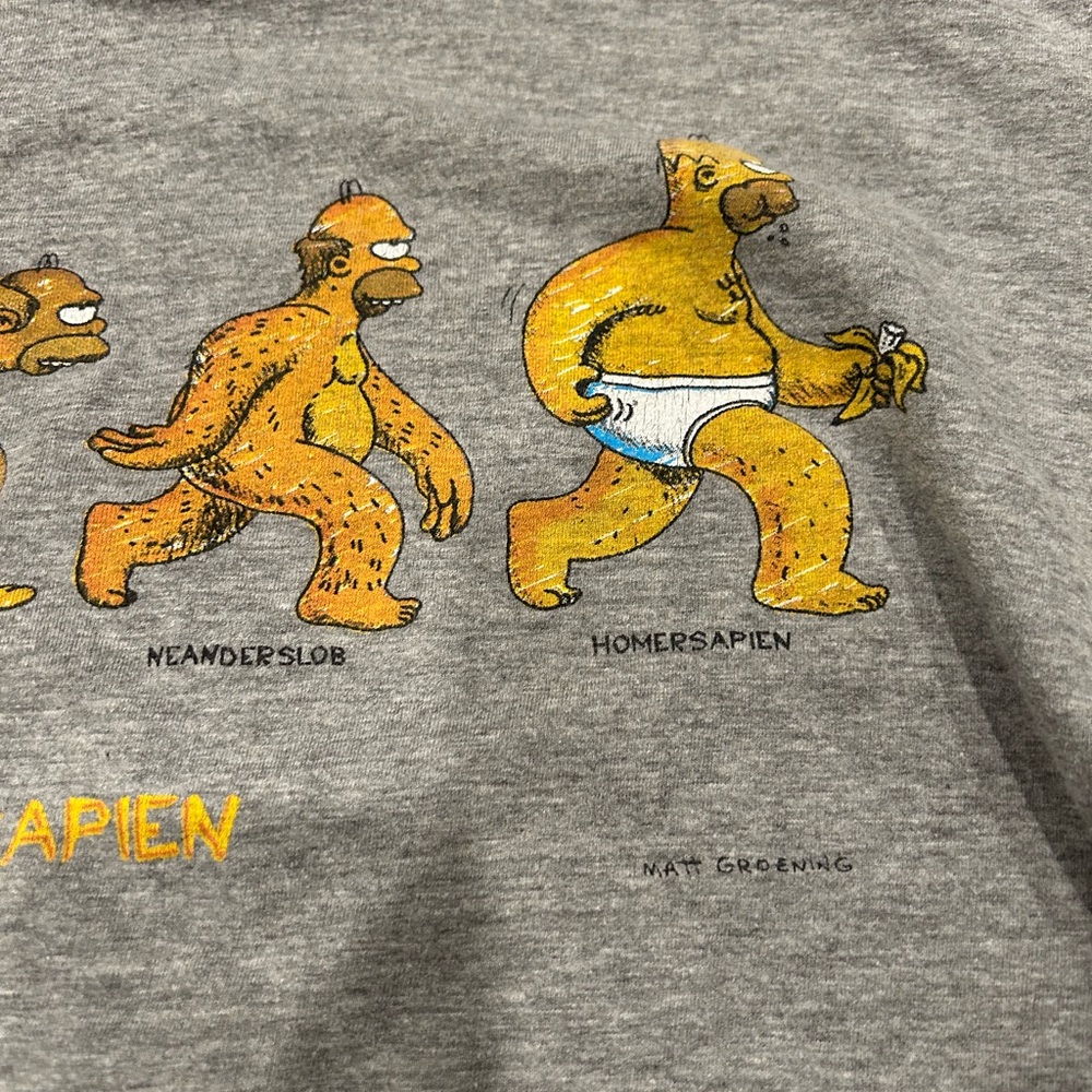 The Simpsons 1996 Homersapien Vintage Graphic Tee - Picture 2 of 6
